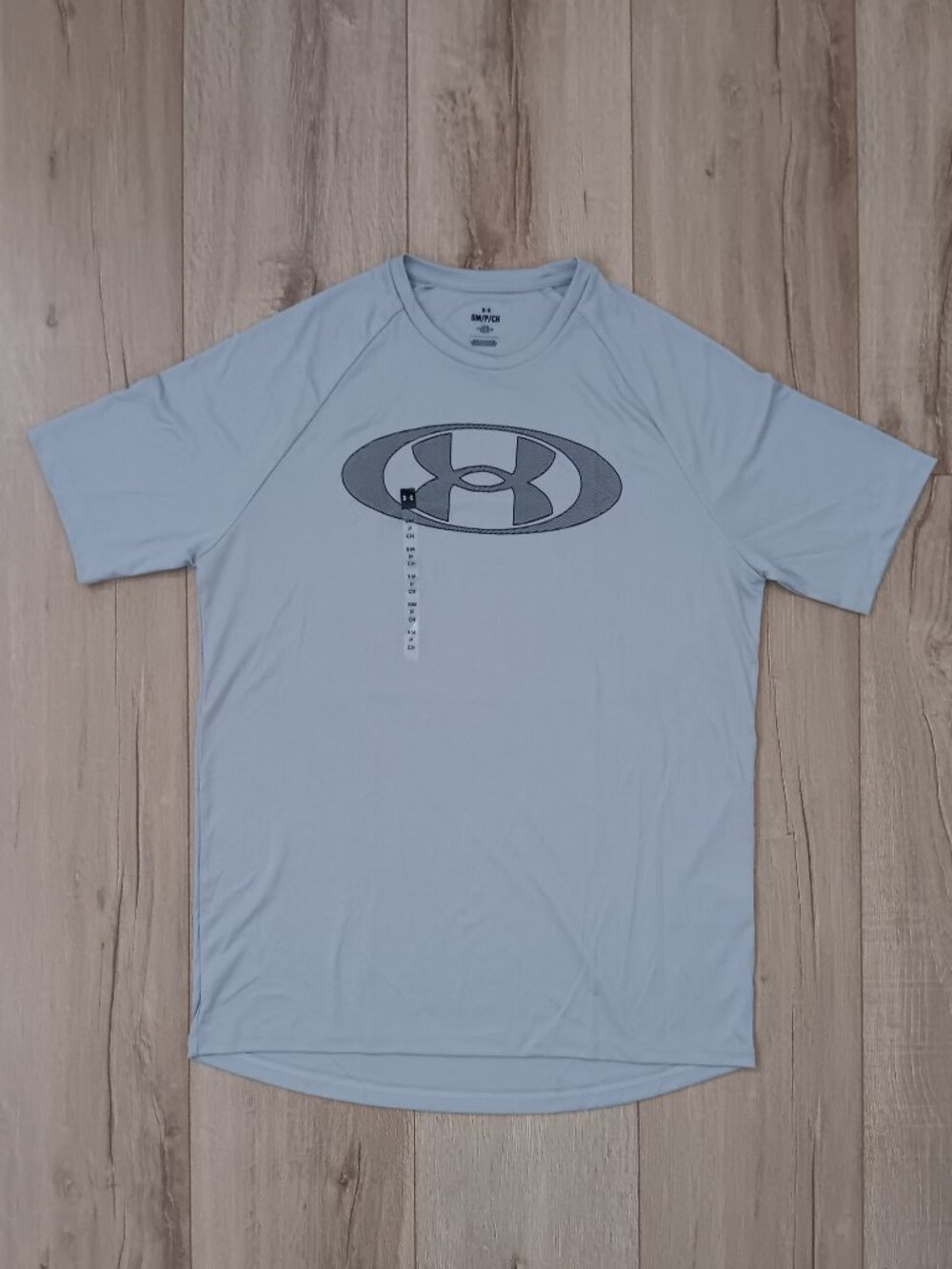 Under Armour Mens Loose Fit Polyester Graphic Logo Tee T-Shirt Grey SM
